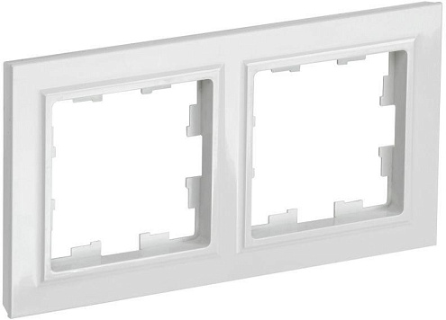 Рамка 2-м BRITE РУ-2-БрБ бел. IEK BR-M22-K01: фотография 1