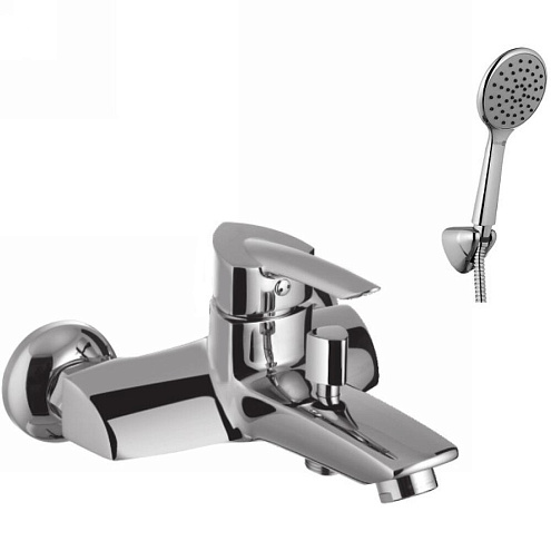 Смеситель Lemark &quot;Марс&quot; LM3502C для ванны с коротким изливом с аксессуарами хром: фотография 1