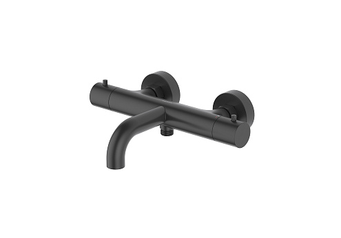 Термостатический смеситель для ванны Aquatek матовый черный AQ1343MB Европа: фотография 1