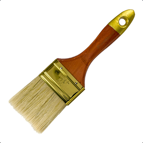 Кисть &quot;ПРОФИ&quot;,  63мм, натуральная щетина, для всех ЛКМ, РемоКолор: фотография 1