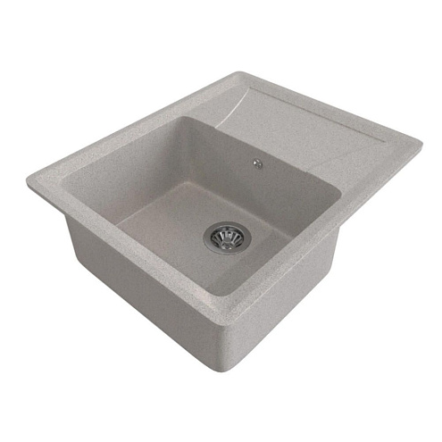 Мойка ML-GMS03 СТАНДАРТ с крылом, светло-серый (310), 605х490х190 мм: фотография 1