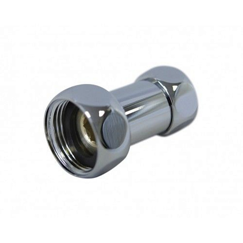 Прямое соединение для полотенцесушителей 1&quot;х1&quot; ВР-ВР хром: фотография 1