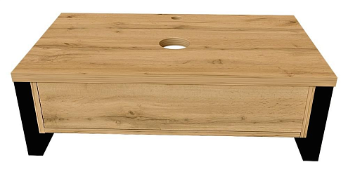 Тумба GRUNGE LOFT 80П 1ящик Дуб Вотан: фотография 1