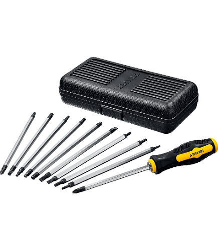 Набор &quot;MAXFIX-20&quot; отвертка с двусторонними стержнями, 21предмет,  в боксе, STAYER: фотография 1