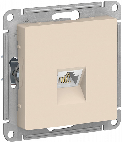 Механизм розетки компьютерной ATLAS DESIGN RJ45 беж. SchE ATN000283: фотография 1