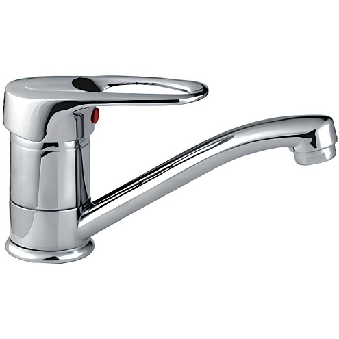 Смеситель для кухни 40к F4528-B FRAP с отв., кор. нос: фотография 1