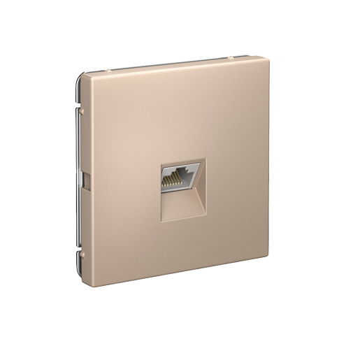 Розетка компьютерная ArtGallery RJ45 кат.5E механизм песочный Systeme Electric GAL001283: фотография 1