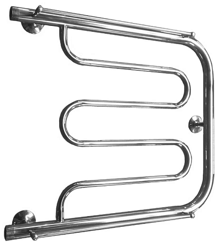 Полотенцесушитель Temark Фокстрот 2 (ПМ-1) 500х400 D32мм с полочками: фотография 1