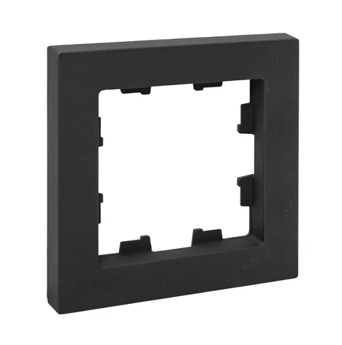 Рамка 1-местная Эпика пластик черный EKF UP1-FPB-01: фотография 1