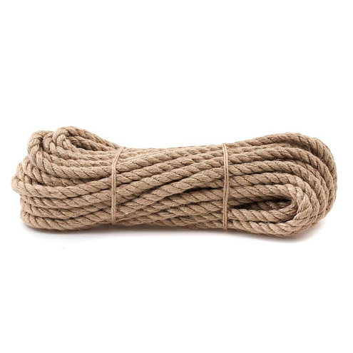 Канат джутовый крученый   8мм, 20м: фотография 1