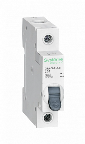 Выключатель автоматический модульный 1п C 20А 4.5кА City9 Set 230В SE C9F34120: фотография 1