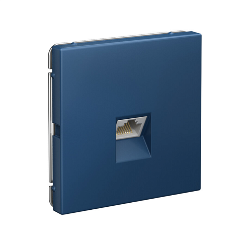 Розетка компьютерная ArtGallery RJ45 кат.6A механизм аквамарин Systeme Electric GAL001186: фотография 1