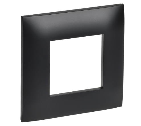 Рамка 1-местная SKANDY SK-F01Bl черный IEK SK-M12-K02: фотография 1