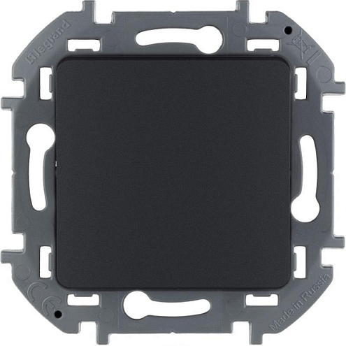 Механизм выключателя 1-кл. Inspiria 10А IP20 250В 10AX антрацит Leg 673603: фотография 1