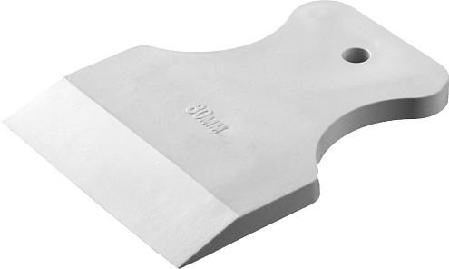 Шпатель MASTER, резиновый белый, 80мм, STAYER: фотография 1