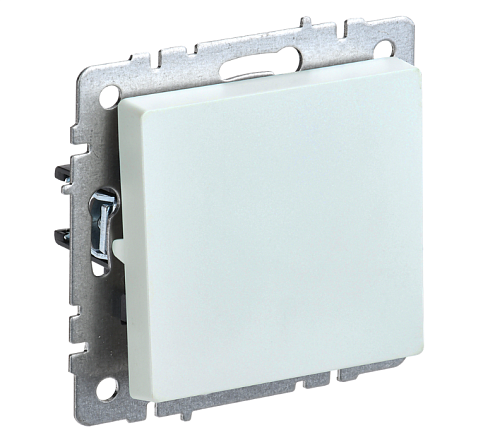 Выключатель 1-клавишный BRITE 10А ВС10-1-0-БрЖ механизм жемчуг IEK BR-V10-0-10-K36: фотография 1