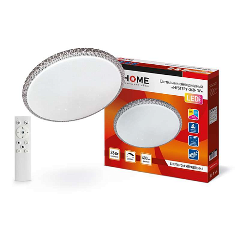 Светильник светодиодный COMFORT MYSTERY 36Вт 230В 3000-6500К 2900лм 400х70мм с пультом ДУ IN HOME 4690612025933: фотография 1
