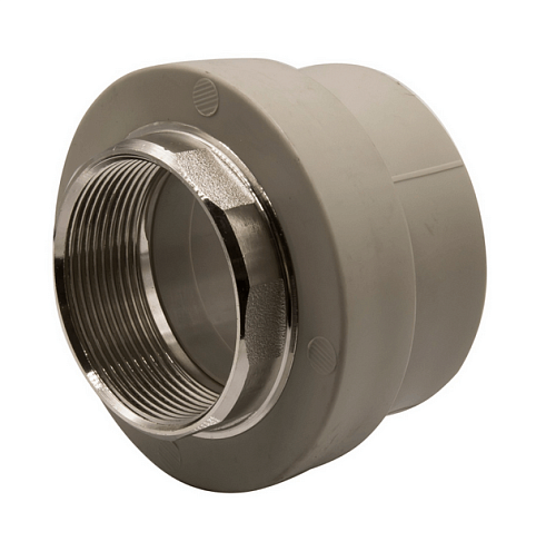 Муфта комбинированная внутренняя резьба 63х2'' под ключ EVER plast   : фотография 1