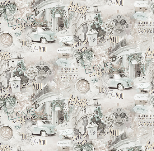 588123 Обои "Victoria Stenova" 10х1,06м компакт винил на флизе My Way: фотография 1