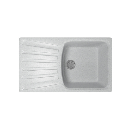 Мойка ML-GM20 с крылом, серая (310), 480х830х190 мм: фотография 1