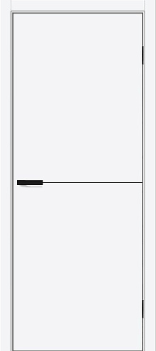 Дверь ПЭТ Браво-0.21.П White Silk (BS:P3/K4) 2000х900: фотография 1