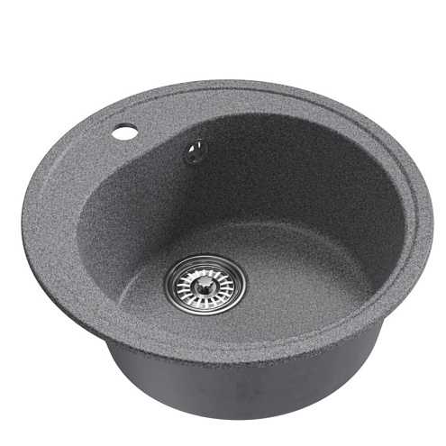 Мойкa ML-GM11 круглая, темно-серая (309), 500 мм глубина чаши 180 мм: фотография 1