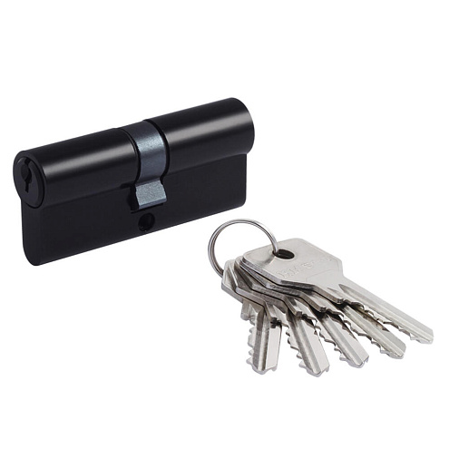 Цилиндр 60 STD AL Нора-М ключ-ключ черный : фотография 1