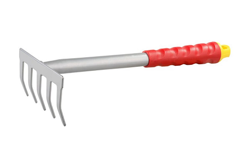 Грабельки ручные из углеродистой стали с коннекторной системой, 300мм, Grinda: фотография 1