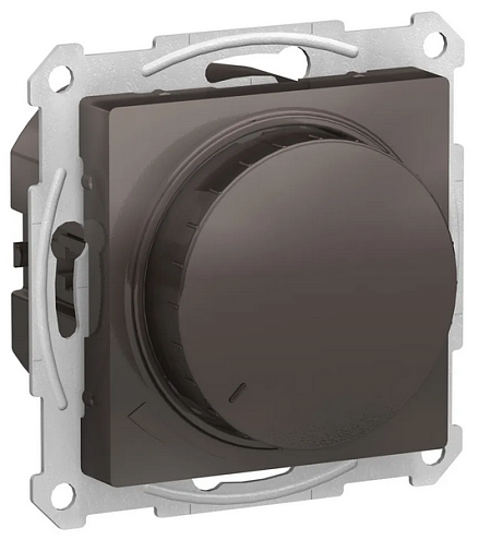 Механизм светорегулятора (диммера) ATLAS DESIGN поворотно-нажимной 315Вт мокко SchE ATN000634: фотография 1