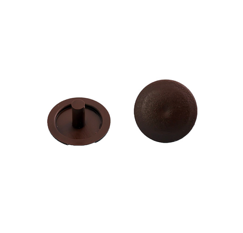 Заглушки на мебельную стяжку 5мм темно-коричневые, 50шт &quot;Element&quot;: фотография 1