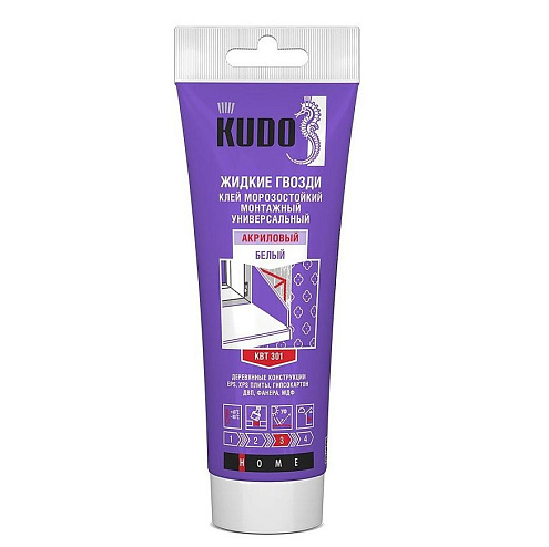 Клей &quot;ЖИДКИЕ ГВОЗДИ&quot; KUDO на акриловой основе универсальный, 200мл: фотография 1
