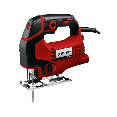 Лобзик 570Вт, БЗП, сталь 8мм, дерево 65мм, маятниковый ход, подсветка, ЗУБР: фотография 1