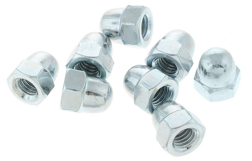 Гайка колпачковая DIN1587 М 6, 3шт: фотография 1