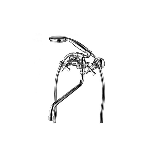 LM2551C &quot;Бенефит&quot; Смеситель универсальный, с круглым изливом 350мм, хром: фотография 1