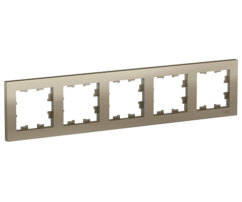 Рамка 5-м ATLAS DESIGN универс. шампань SchE ATN000505: фотография 1