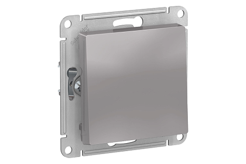 Механизм выключателя 1-кл. ATLAS DESIGN (сх.1) 10АХ алюм. SchE ATN000311: фотография 1