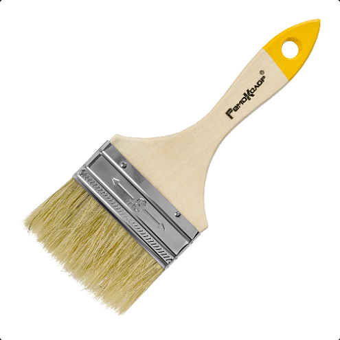 Кисть &quot;Любитель&quot;,  75мм, натуральная щетина, для всех ЛКМ, РемоКолор: фотография 1