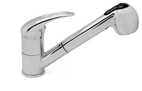 Смеситель для кухни душ 40к F6002-B FRAP с отв, выдвижная лейка: фотография 1