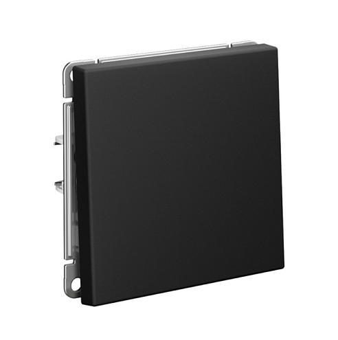 Выключатель 1-клавишный ArtGallery (сх.1) 10AX карбон Systeme Electric GAL001011: фотография 1