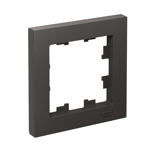 Рамка 1-местная AtlasDesign базальт Systeme Electric ATN001401: фотография 1