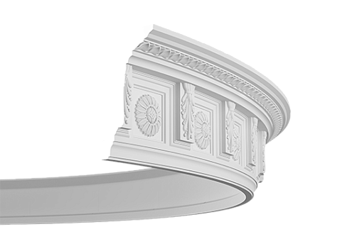 Карниз 1.50.281flex размеры 205х112х2000 мм: фотография 1