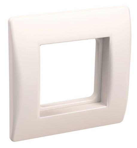 Рамка 1-м 2мод. с суппортом для коробок КМКУ бел. IEK CKK-40D-RSK2-K01: фотография 1