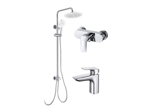 Комплект для ванны 3в1 Aquatek AQ1036CR Вега AQ1010CR+AQ1060CR+AQ2046CR: фотография 1