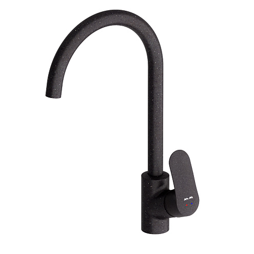 Смеситель для кухни AM.PM Like F8007122 высокий, черный: фотография 1