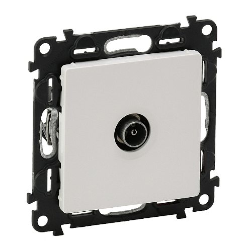 Механизм розетки TV Valena Life с топологией &quot;звезда&quot; 0-2400МГц с лицевой панелью бел. Leg 753451: фотография 1