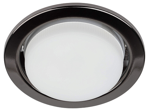 Светильник KL35 BK /1 (к) под лампу Gx53 220В 13Вт черн. металл Эра Б0048945: фотография 1