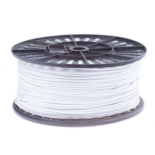 Шнур плотный с сердечником 6мм белый 15м: фотография 1