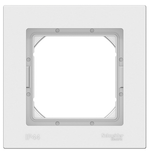 Рамка 1-м ATLAS DESIGN AQUA IP44 бел. SchE ATN440101: фотография 1
