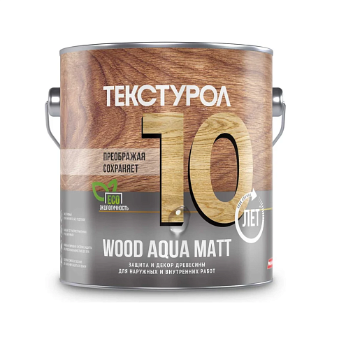 Текстурол WOOD AQUA MATT деревозащитное средство на водной основе  Сосна  2,5л  : фотография 1
