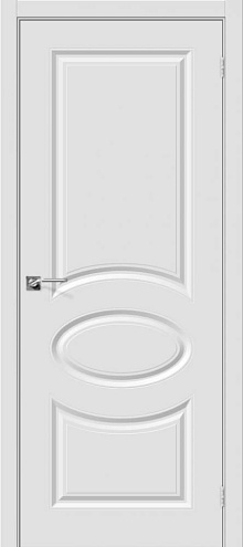 Дверь эмаль Скинни-20 Whitey  2000х600: фотография 1